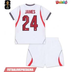 Lacne Dětský Futbalové dres Anglicko Reece James #24 MS 2026 Krátky Rukáv - Domáci (+ trenírky)